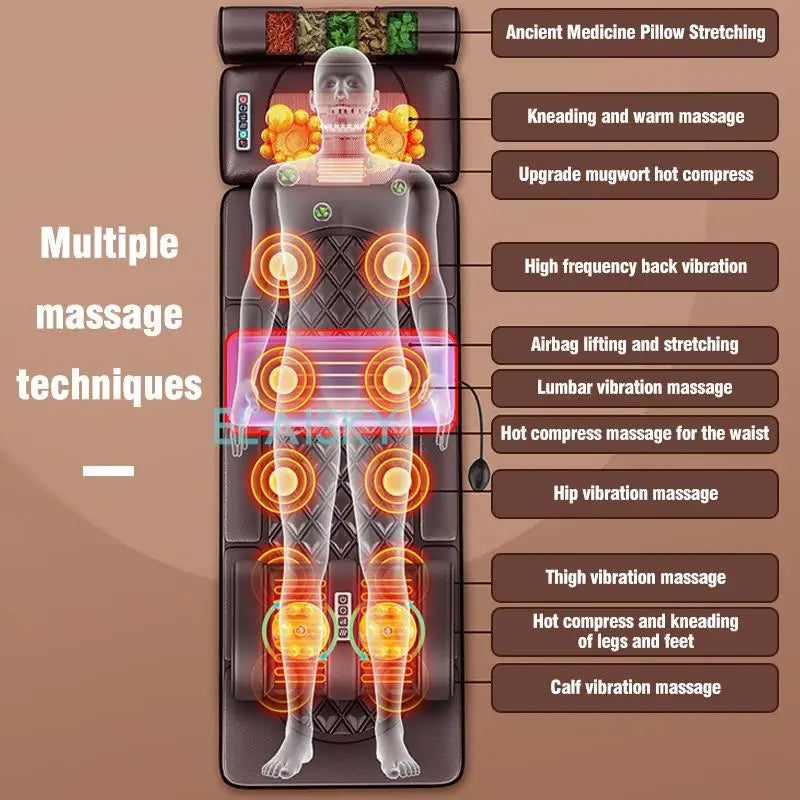 Massage Mattress Electric Vibrating Heating Infrared Massager