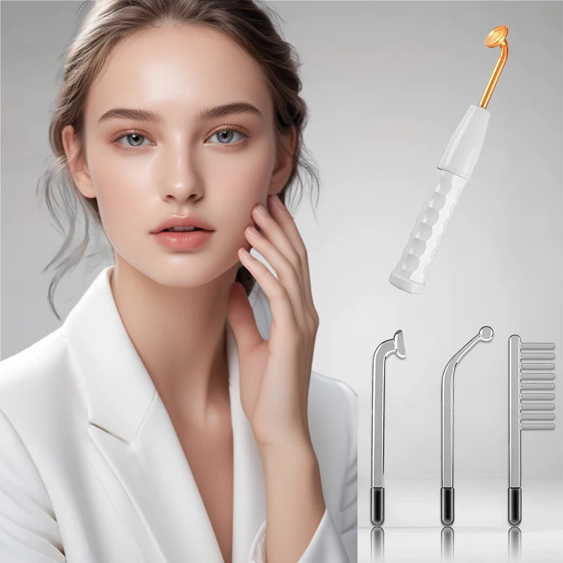 4-in-1 Facial Skin Care stick, High Frequency Facial Massager