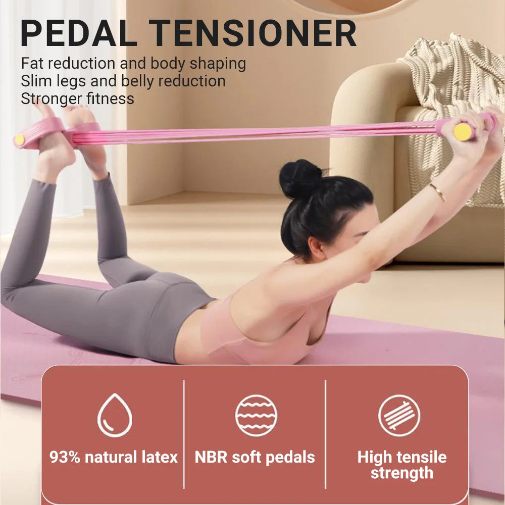 6-Tube Resistance Band Multi Function Tension Rope Bands
