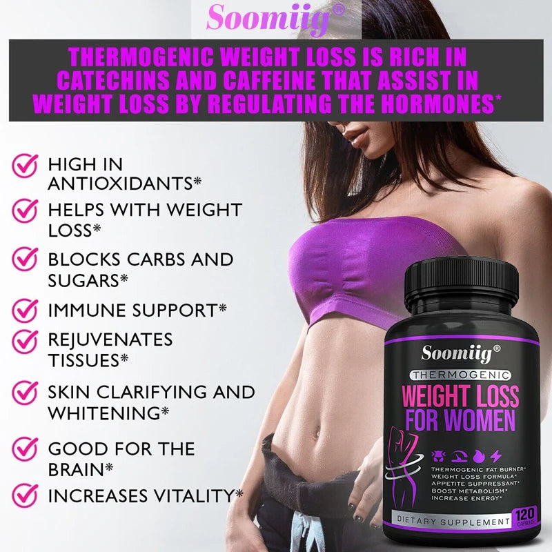 Thermogenic Fat Burner - Natural Appetite Suppressant,