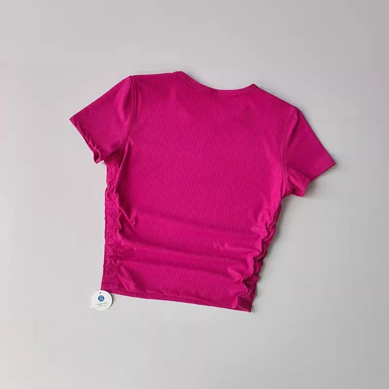 Women Seamless Yoga T-Shirt.