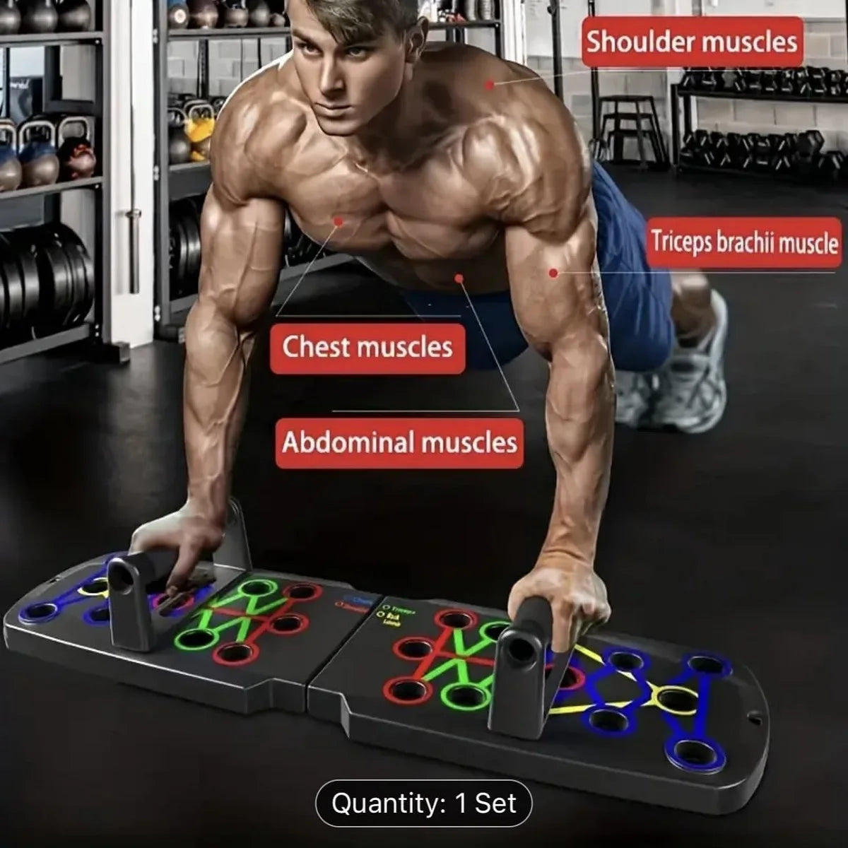Solid Push Up Home Workout Equipment Board.