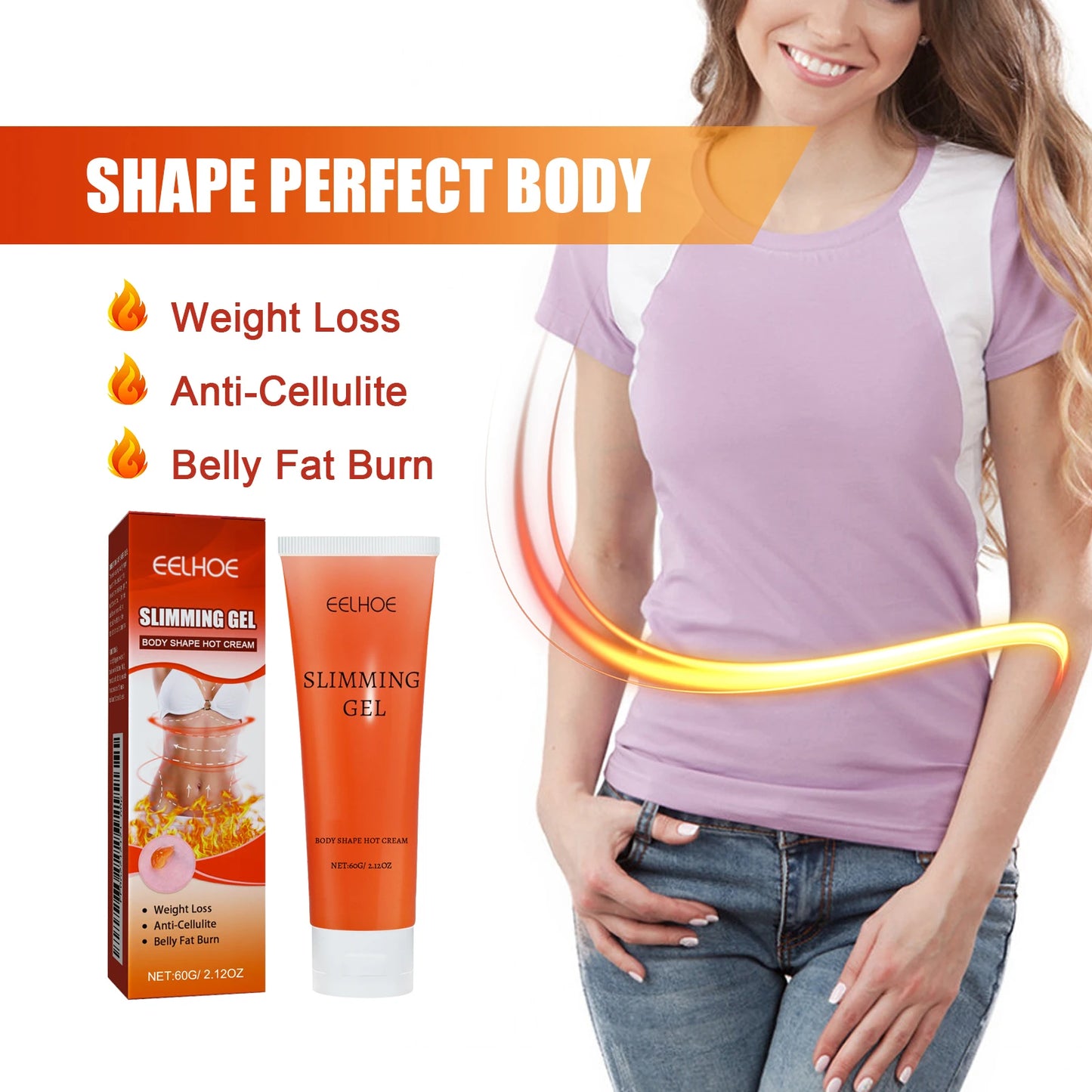 Fat Burning Slimming Gel Anti Cellulite.