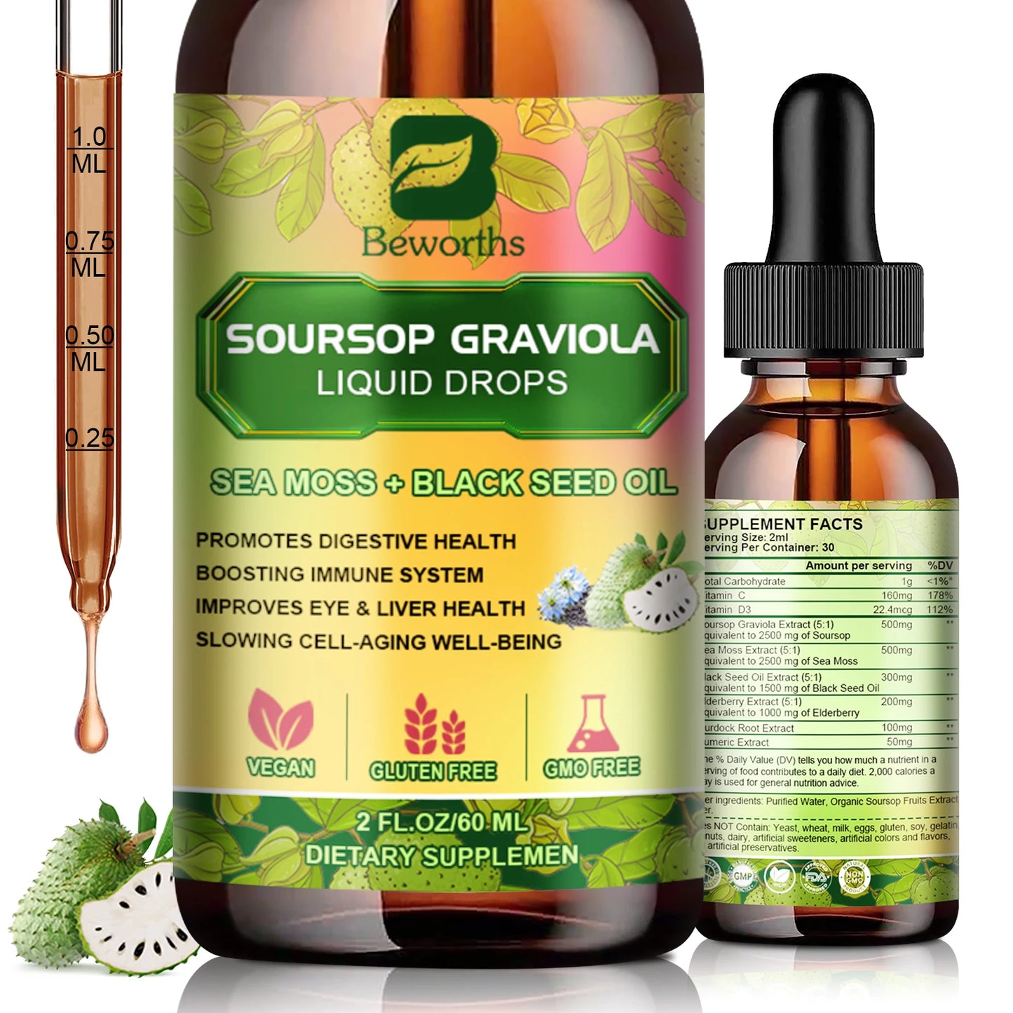 Soursop Graviola Extract Drops.