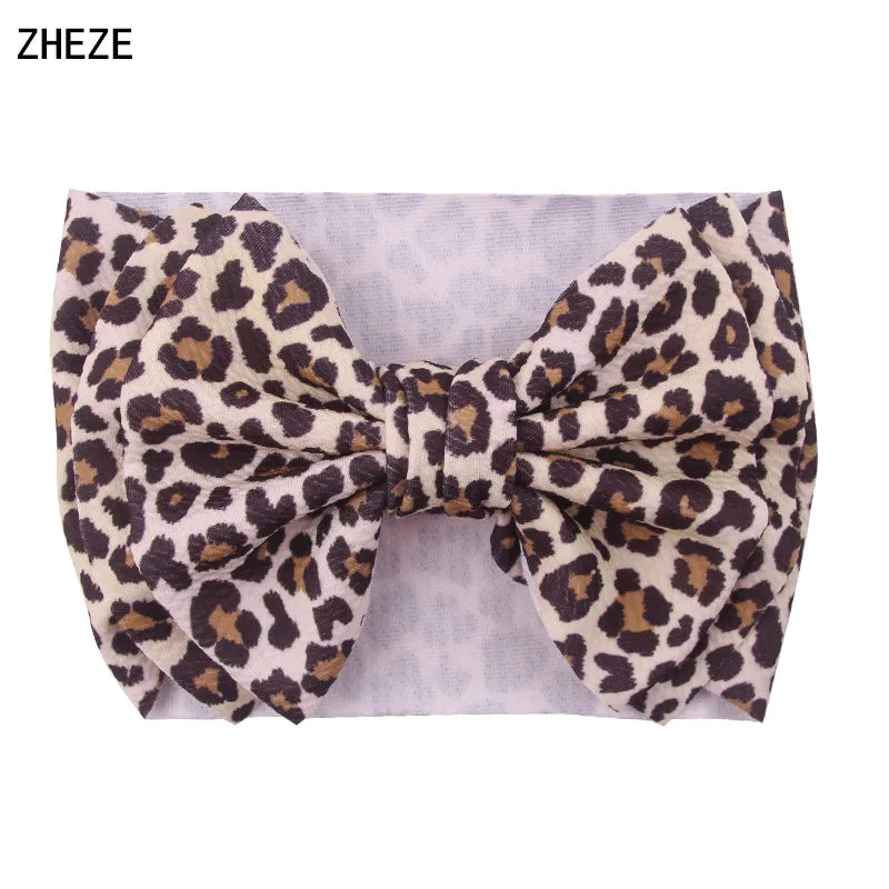 Big Double Layer Hair Bow Headband For Baby Girls