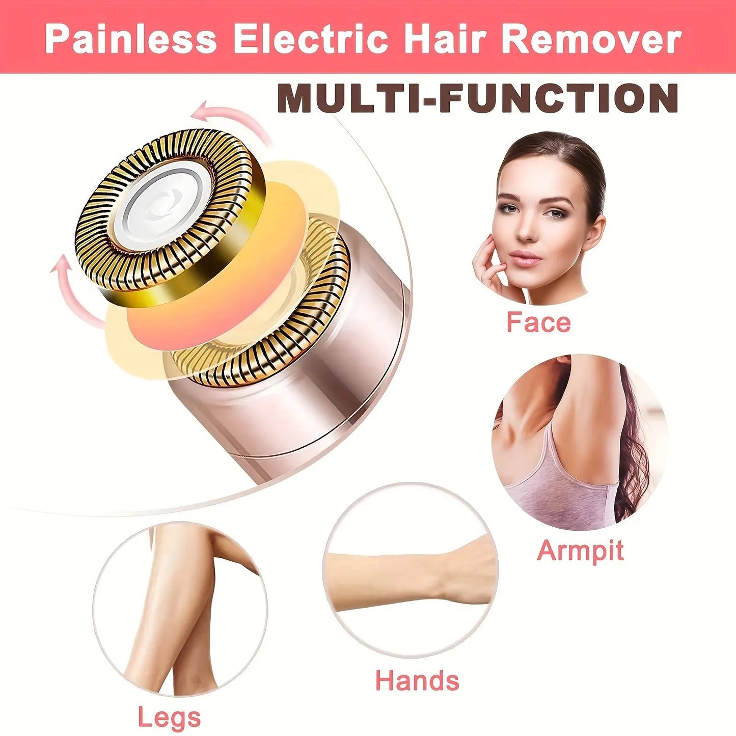 Portable Lipstick Shaped Electric Hair Remover.