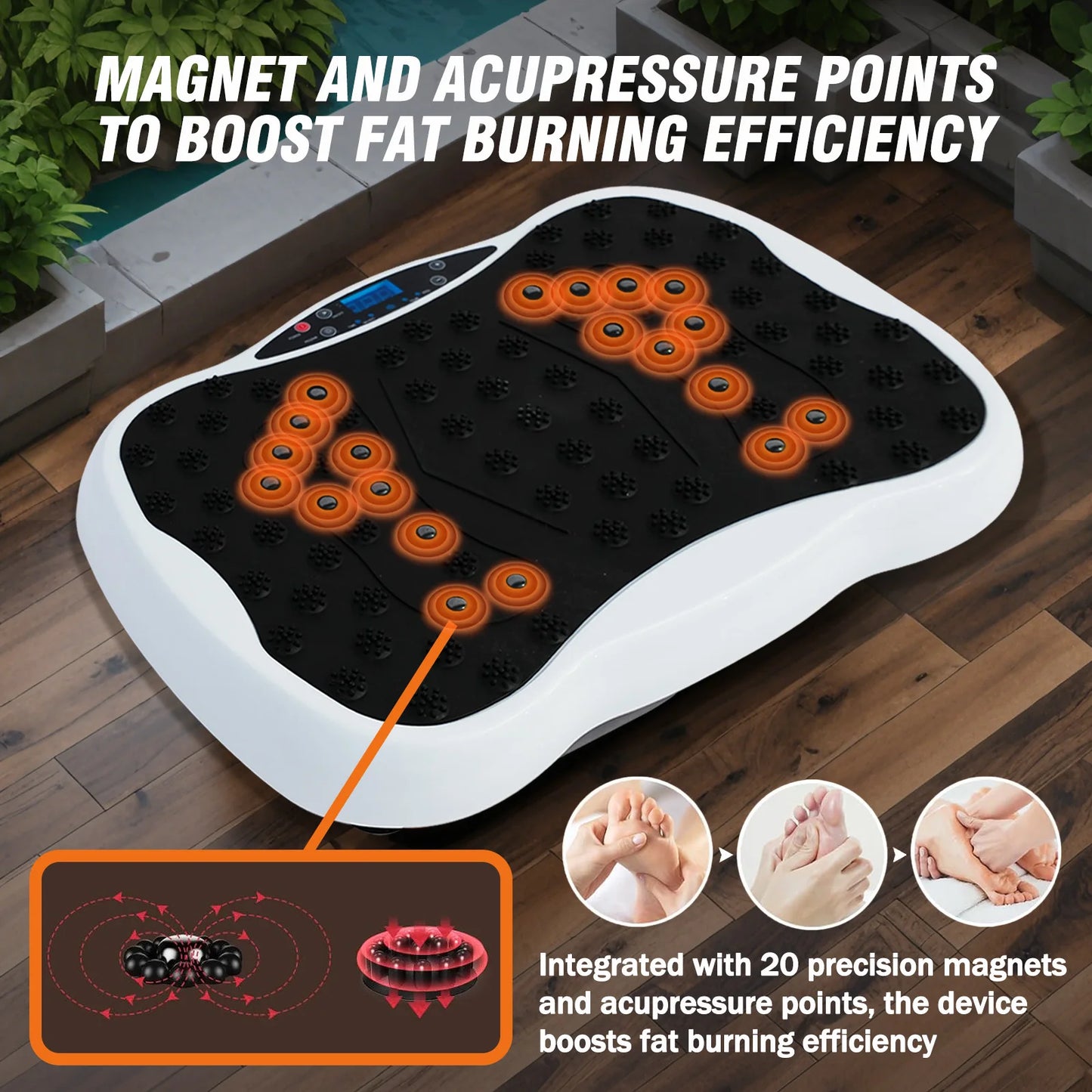 Full-Body Vibration Plate Exercise Machine.