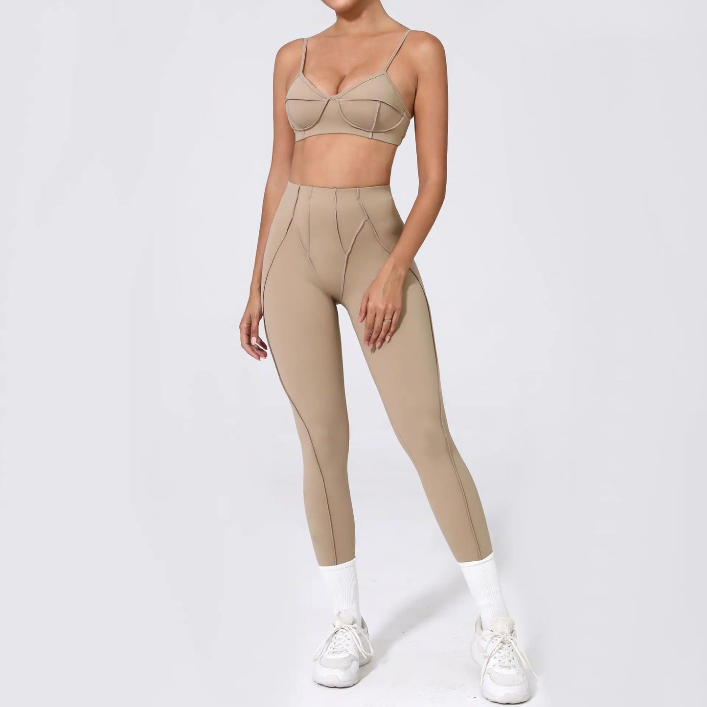 Seamless Yoga Sets High Waist Hip-lifting Leggings Sets for Women