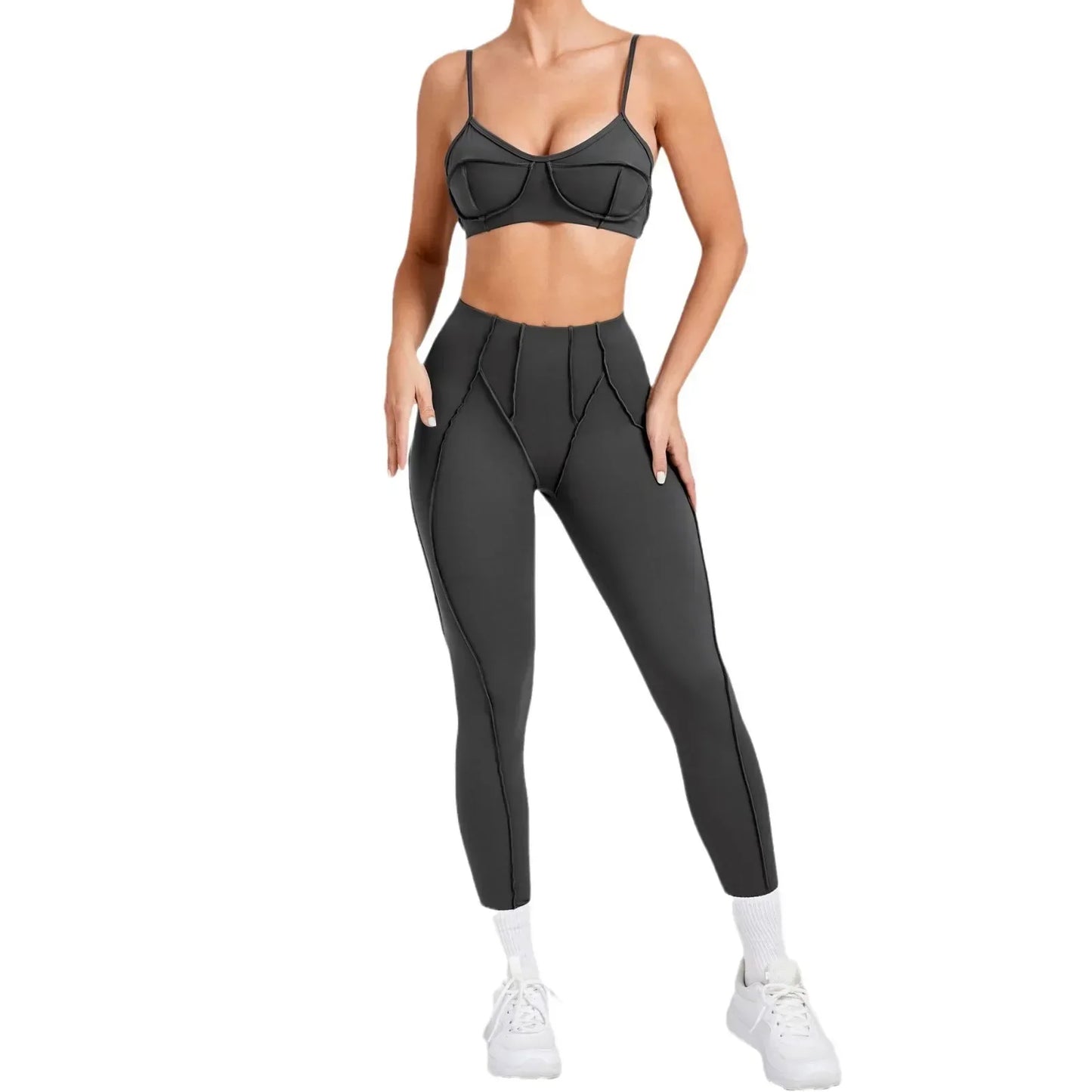 Seamless Yoga Sets High Waist Hip-lifting Leggings Sets for Women
