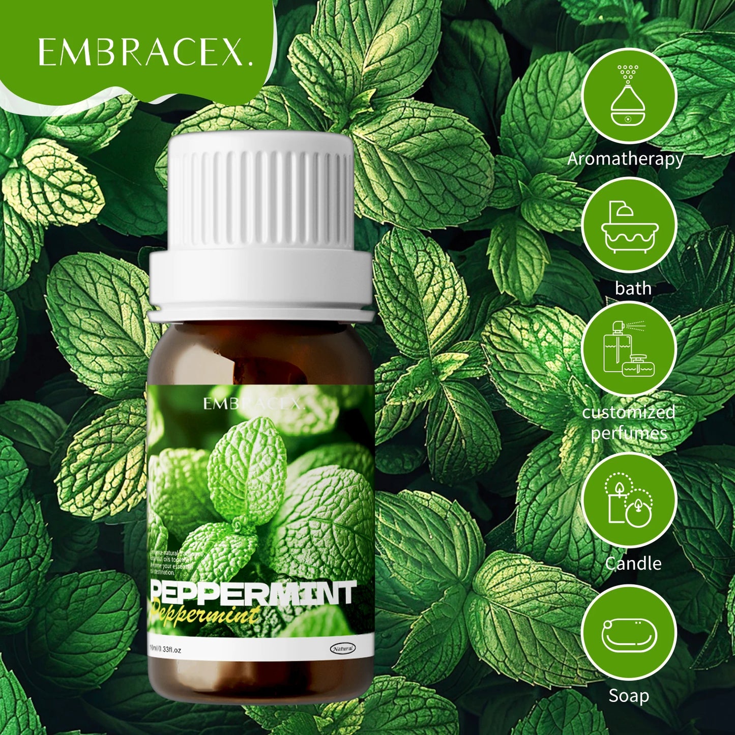 Peppermint Essential Oil Roller.