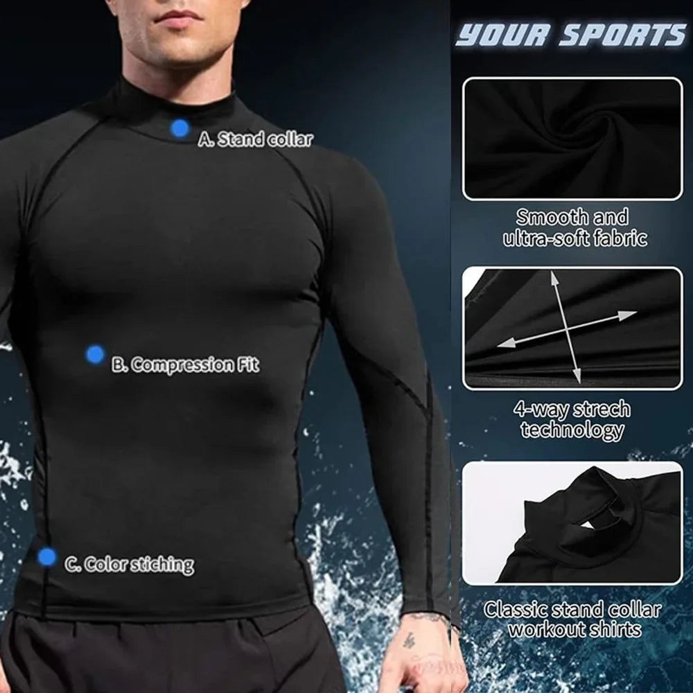 Compression Shirt Cycling Clothing.