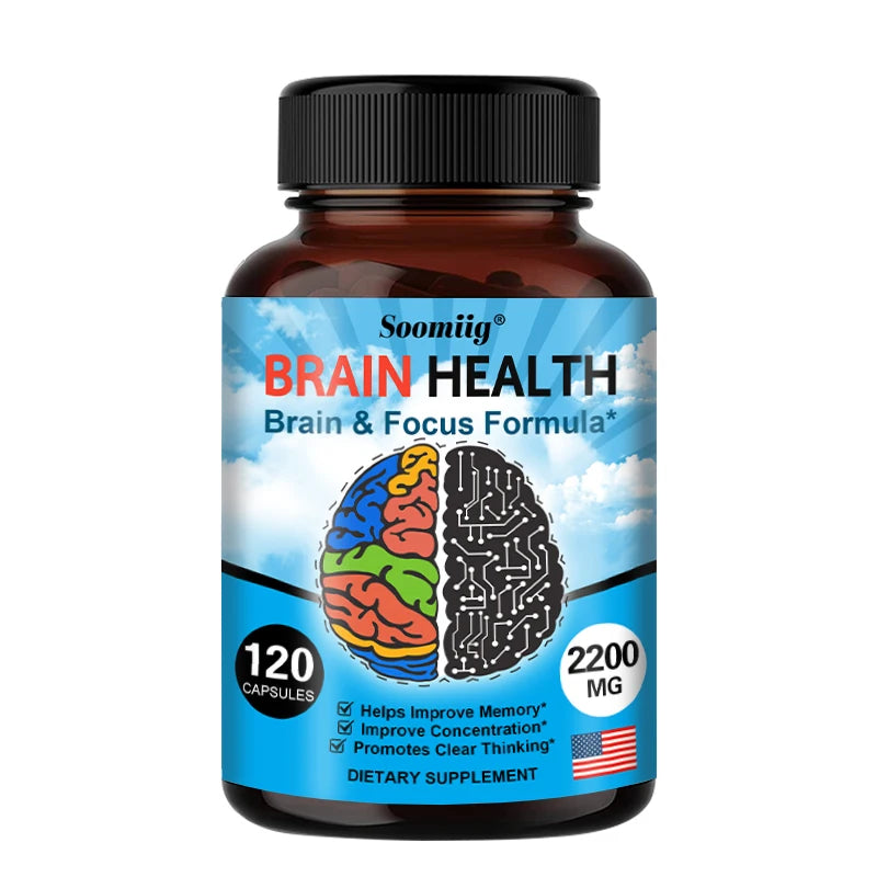 Brain Booster with Vitamin B6, B12 supplement to support memory,