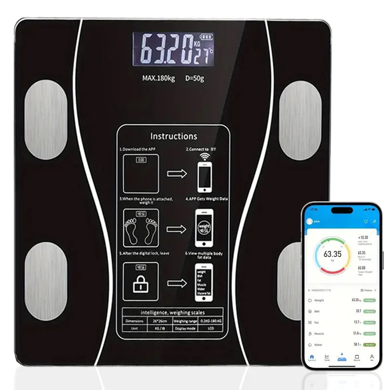 Smart Body Scale Wireless Weight Scale Body Composition Analyzer