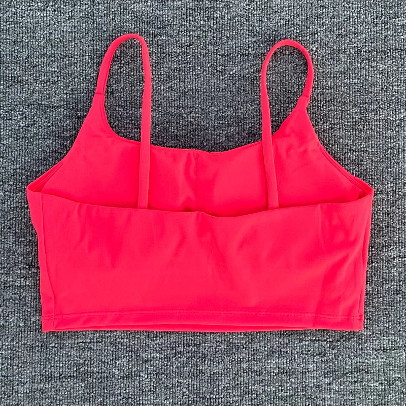 Women Breathable Sports Bra Absorb Sweat Shockproof Padded 
