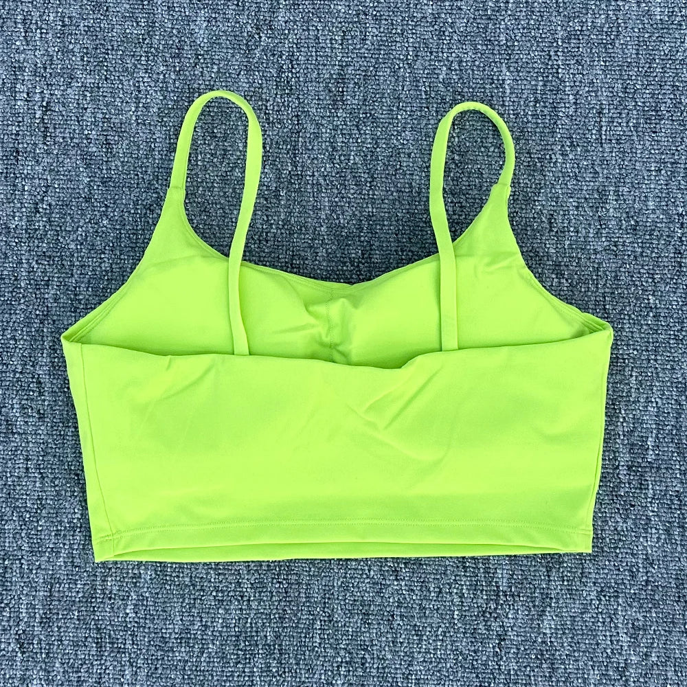 Women Breathable Sports Bra Absorb Sweat Shockproof Padded 