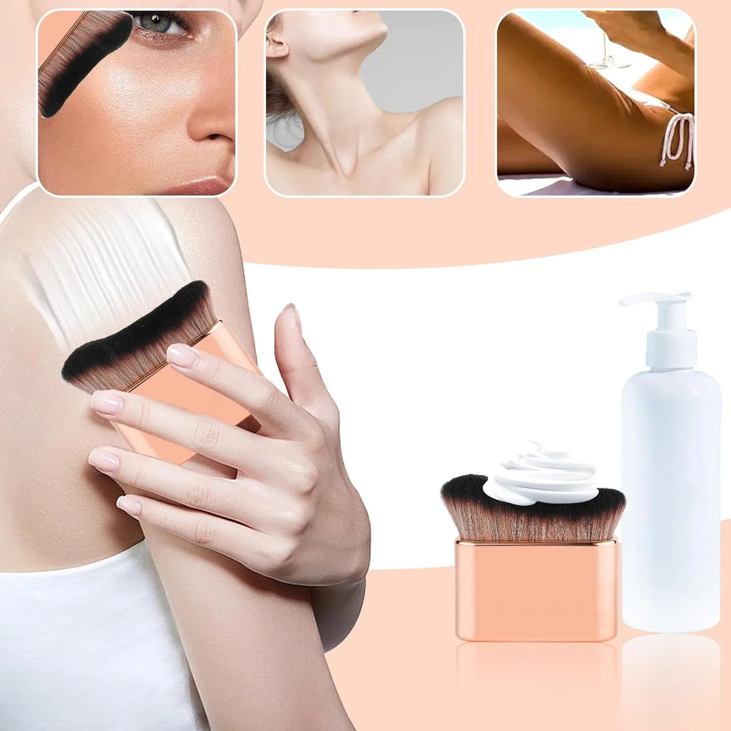 Tanning Brush with Soft Bristles