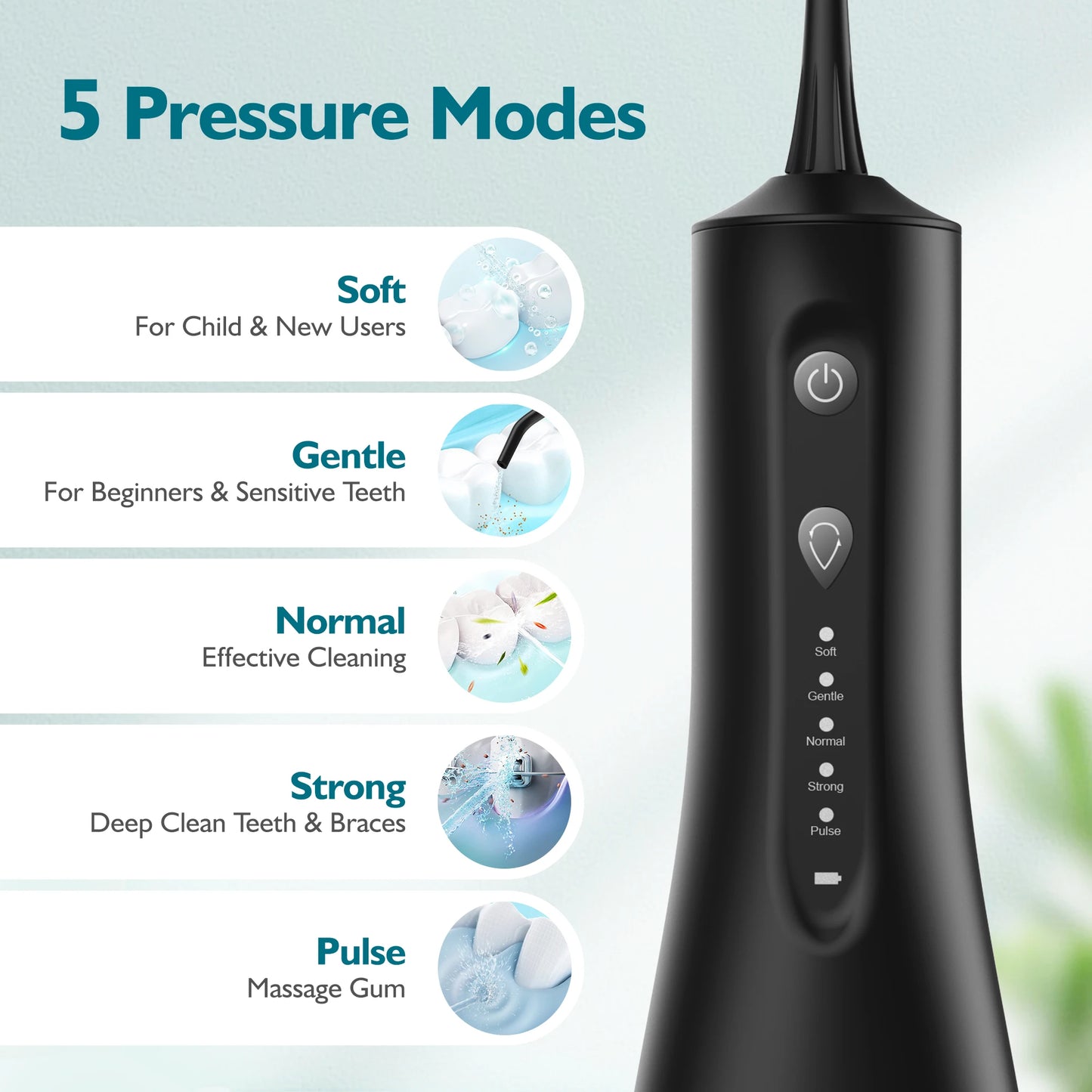 Sejoy Cordless Water Flosser for Teeth Cleaning