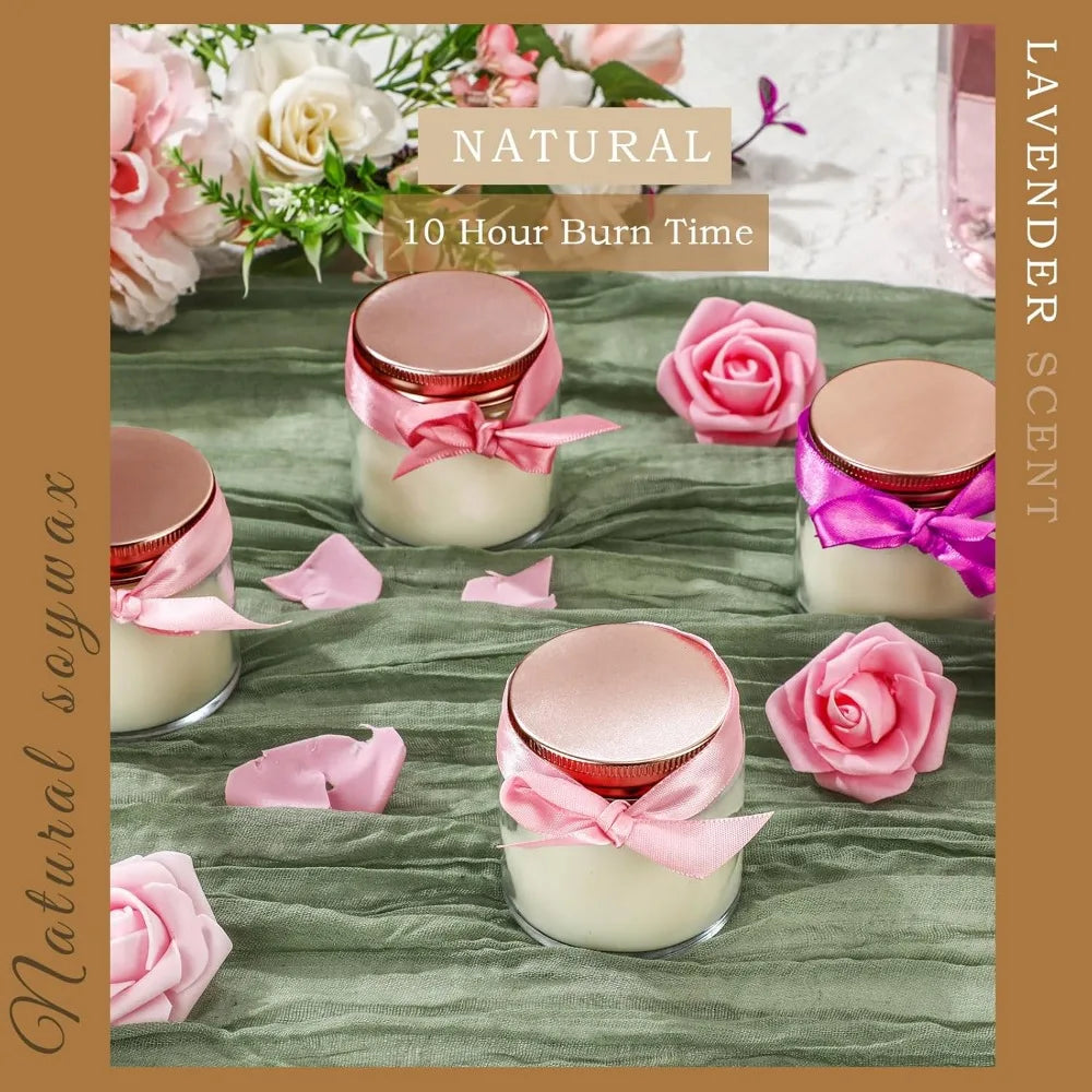 Mini Mason Jar Candles 4oz Small Scented stress Relief Candles