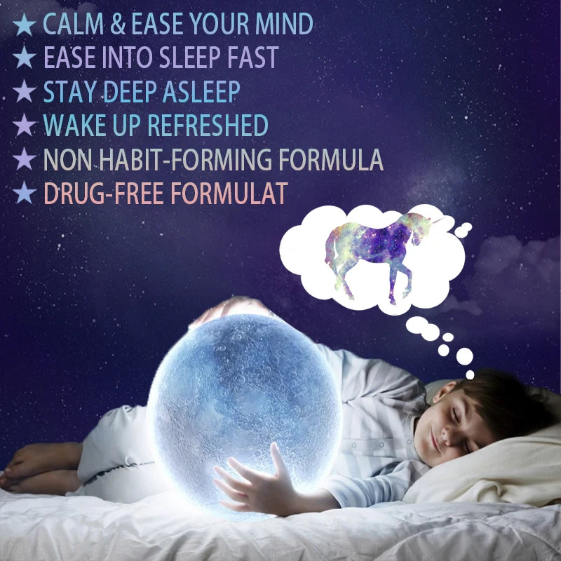 Melatonin Sleep Supplement Immune Support, Stress Relief, Fall Asleep Faster,