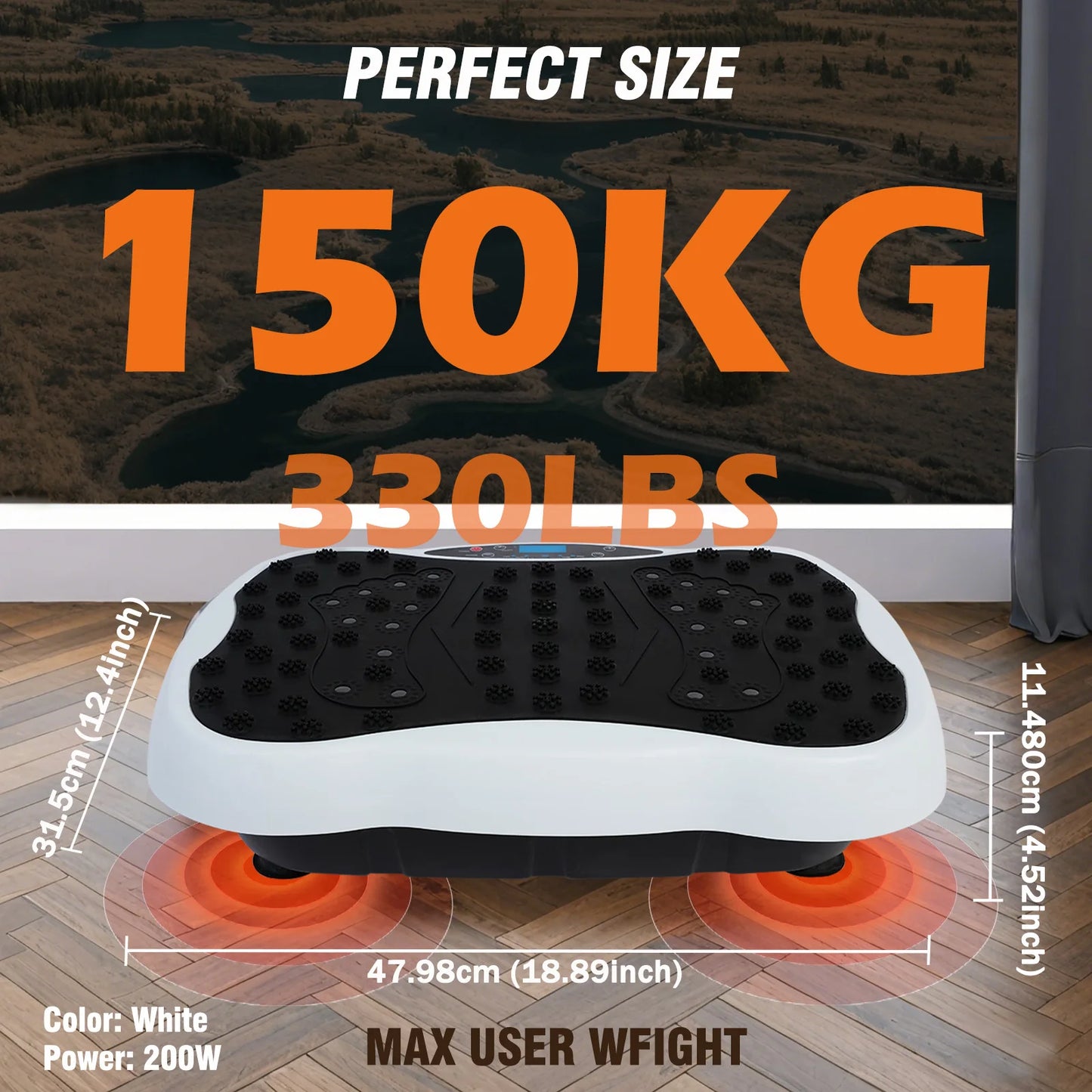 Full-Body Vibration Plate Exercise Machine.