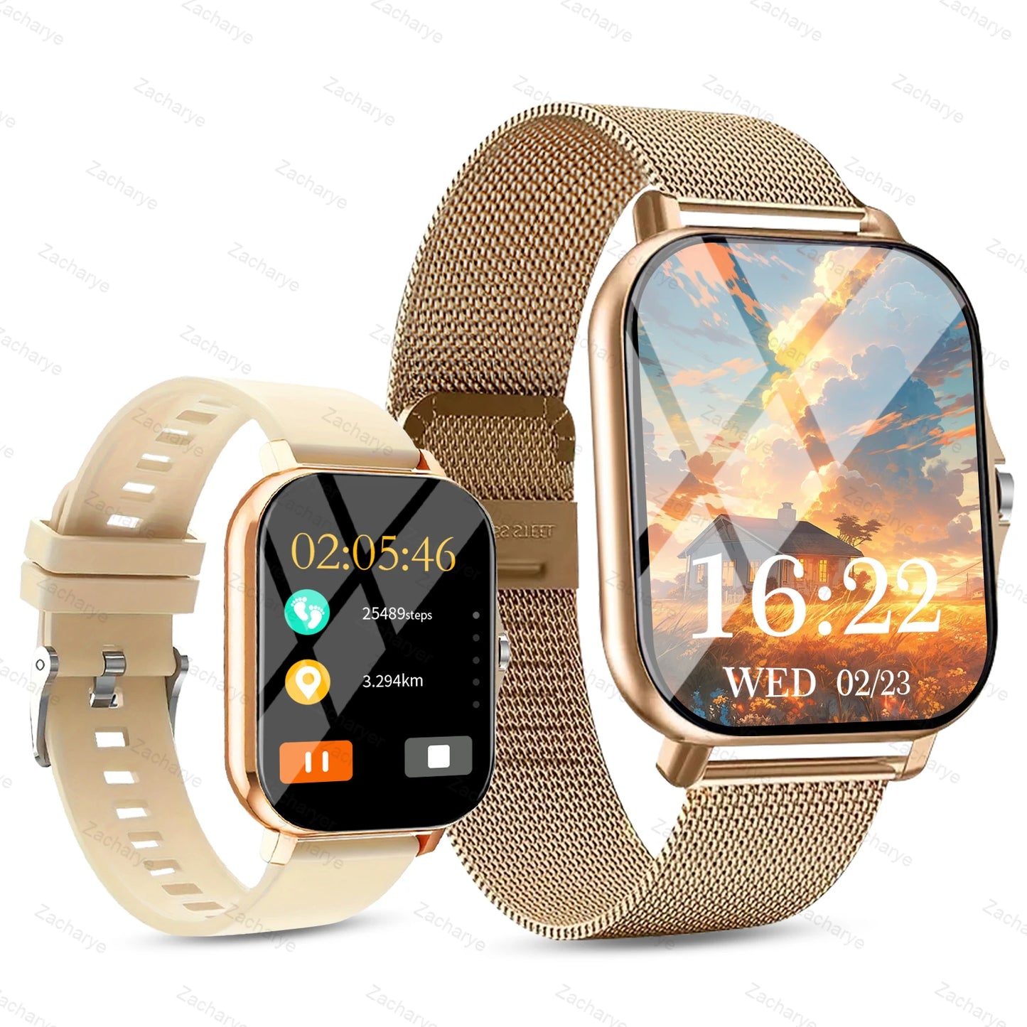 smart watch multiple sports and, weather notification,