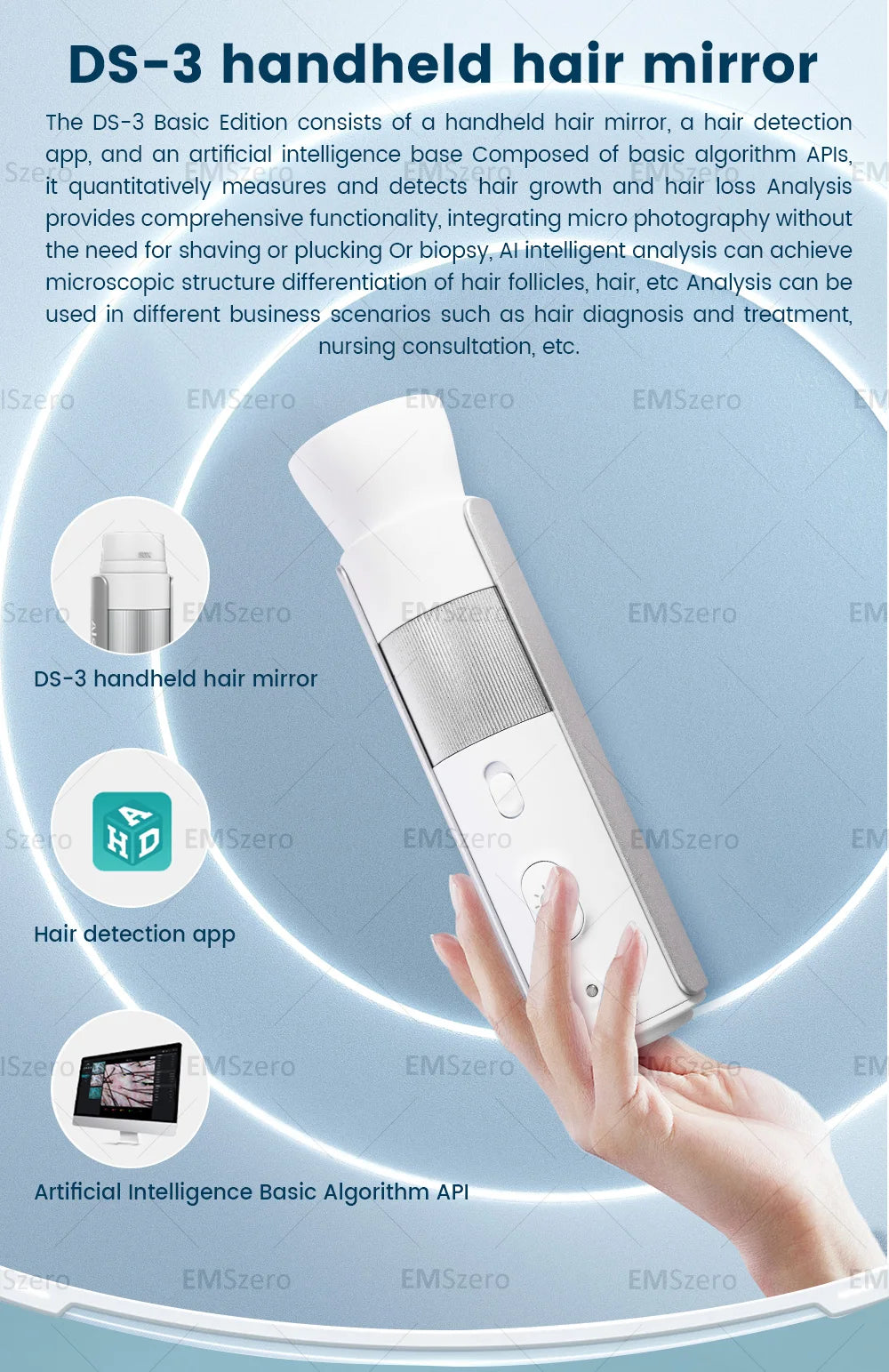 Professional Hair Care Analysis Machine Analysis
