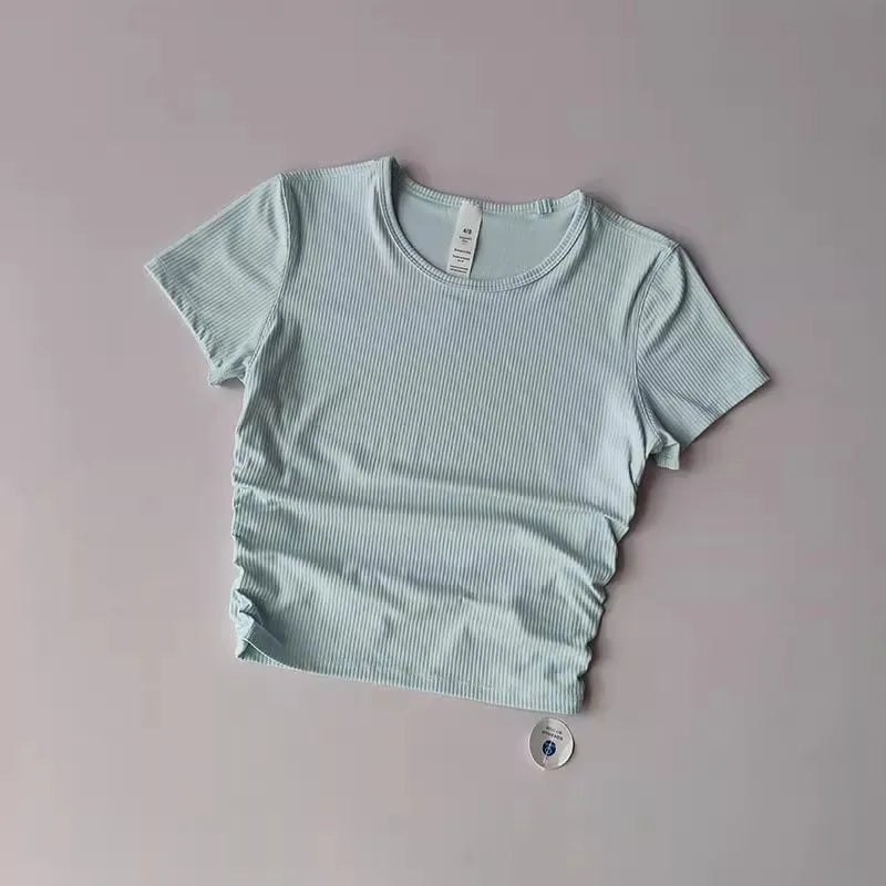 Women Seamless Yoga T-Shirt.