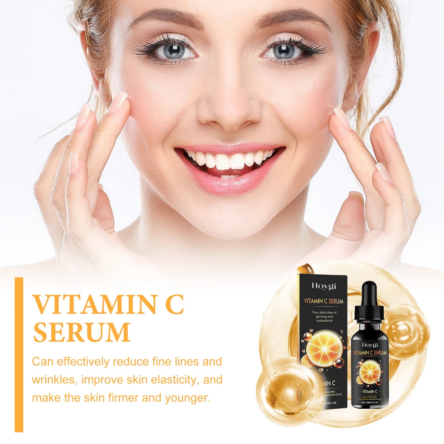 Vitamin C Nourish Face Serum Reduce Fine Line and Wrinkles.