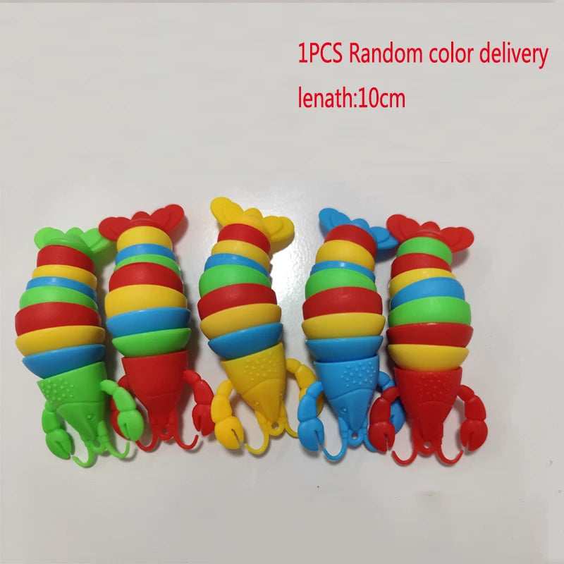 3D Slug Fidget Toy Colorful Slug Snail Toy