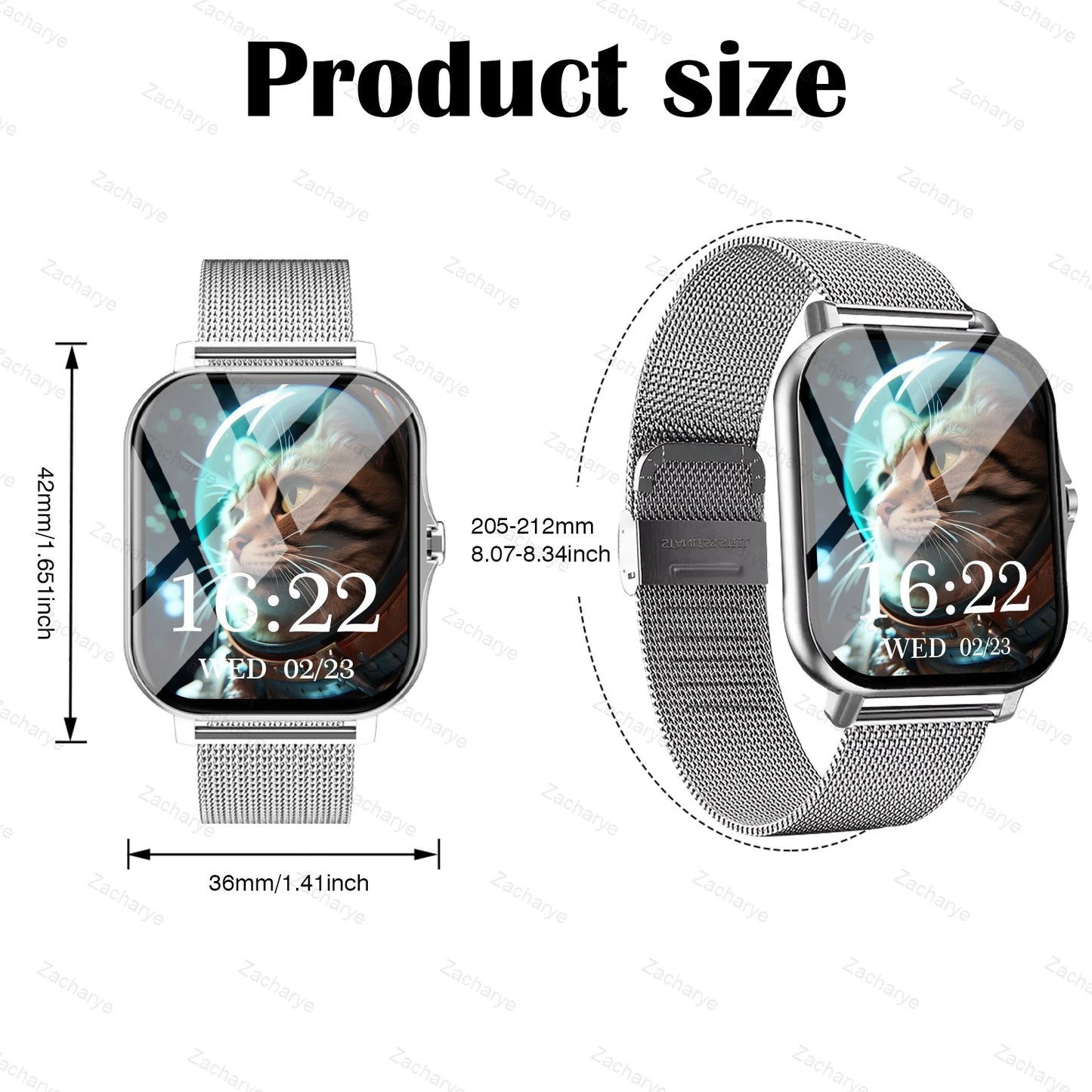 smart watch multiple sports and, weather notification,