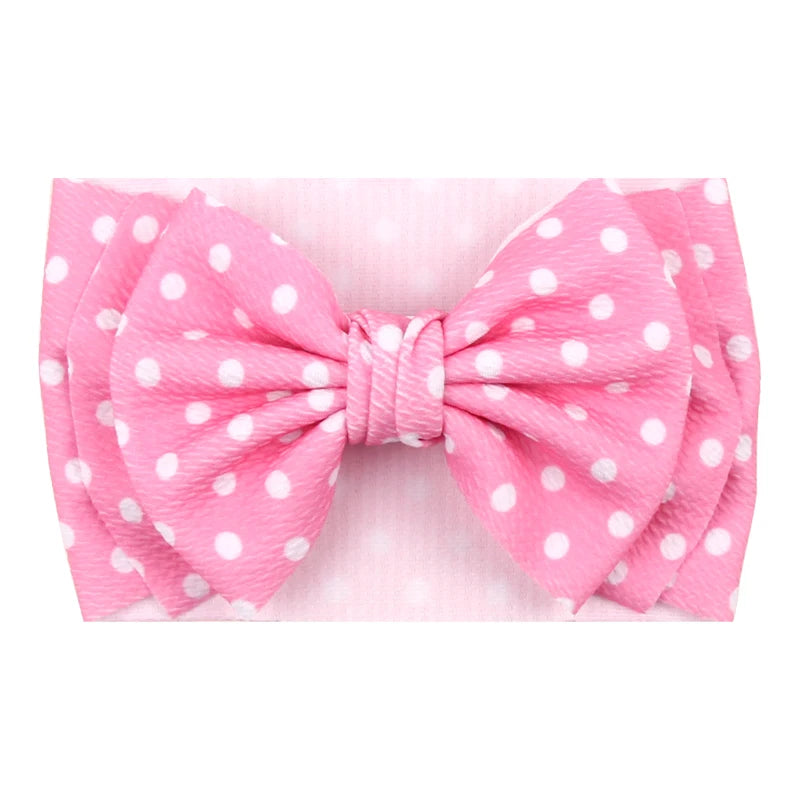 Big Double Layer Hair Bow Headband For Baby Girls