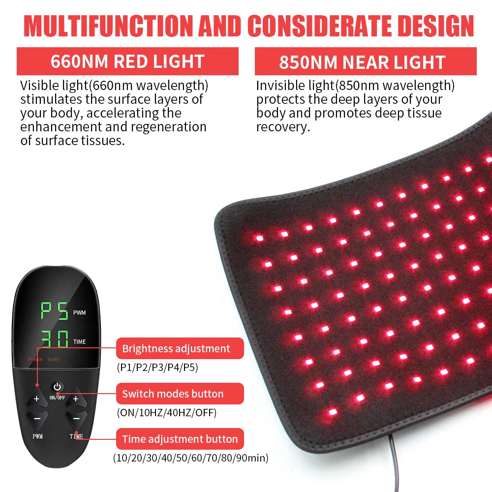 Red Light Therapy LED Infrared Light Device for Muscle Relax