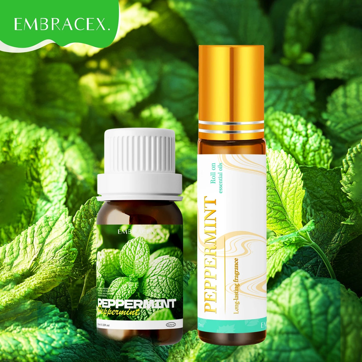 Peppermint Essential Oil Roller.