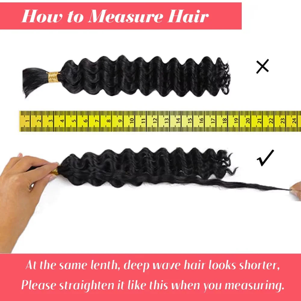 40 Inch Colored Water Deep Wave Curly Human Hair