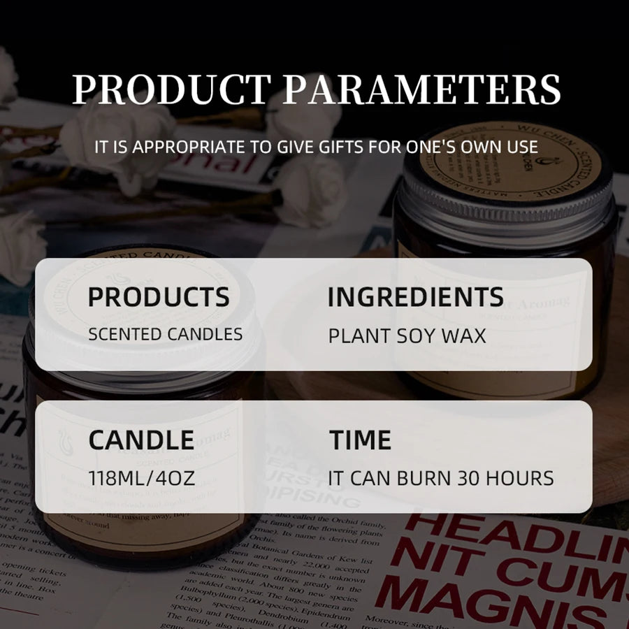 Lavender Scented decorative candle.