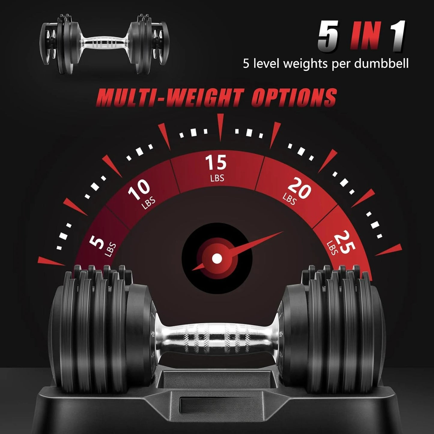 Adjustable Dumbbell Set for Men and Women.