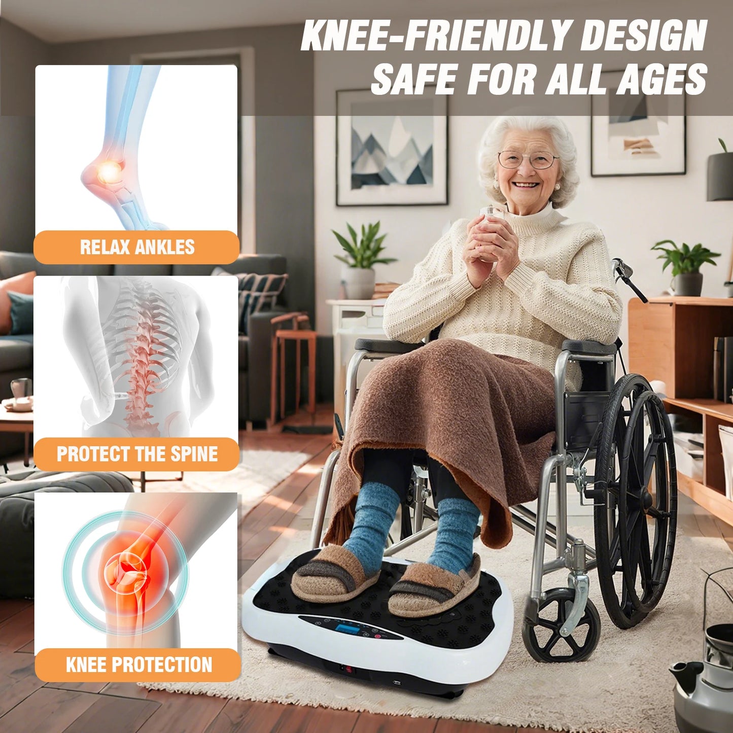 Full-Body Vibration Plate Exercise Machine.
