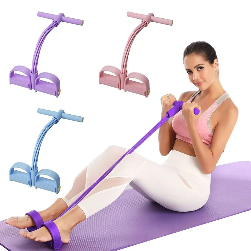 6-Tube Resistance Band Multi Function Tension Rope Bands