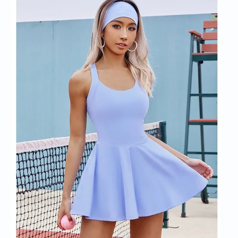 Tennis Dress One-Pieces Jumpsuits Slim Fit Skorts