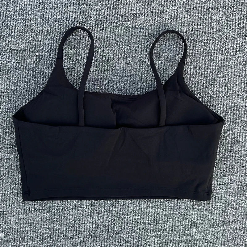 Women Breathable Sports Bra Absorb Sweat Shockproof Padded 