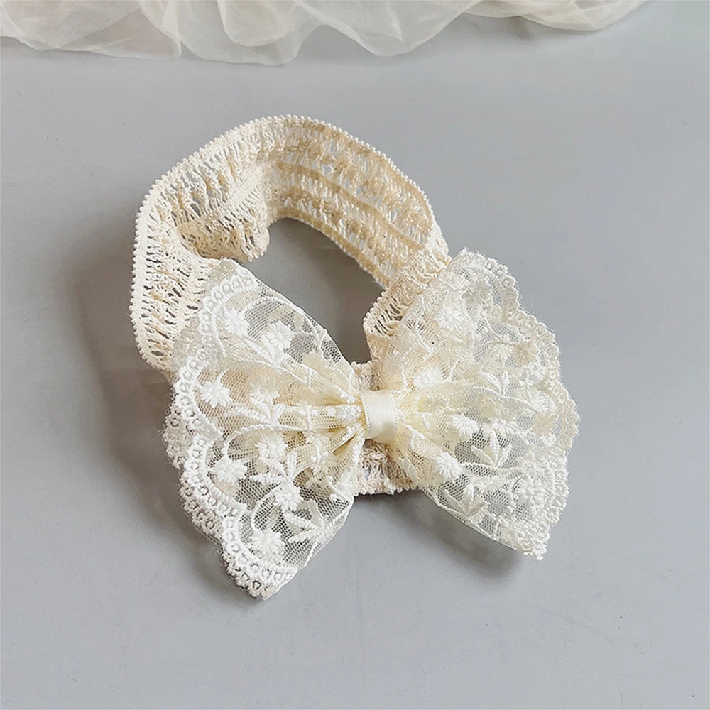 White Lace Baby Headband Newborn Hair Accessories