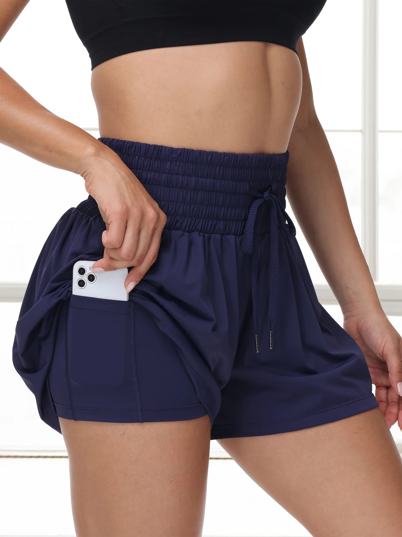 Athletic Shorts for Women High Waisted Gym Yoga