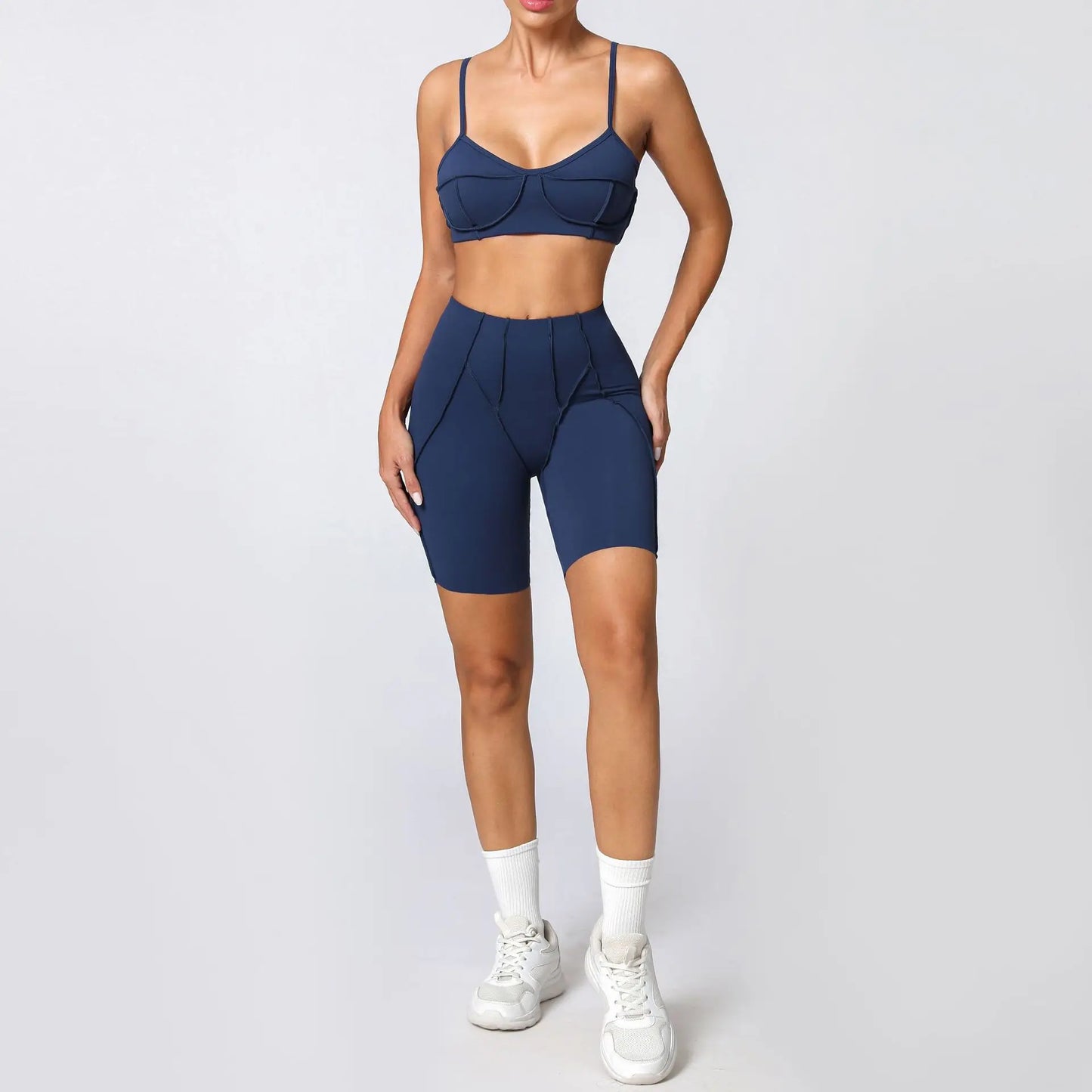 Seamless Yoga Sets High Waist Hip-lifting Leggings Sets for Women