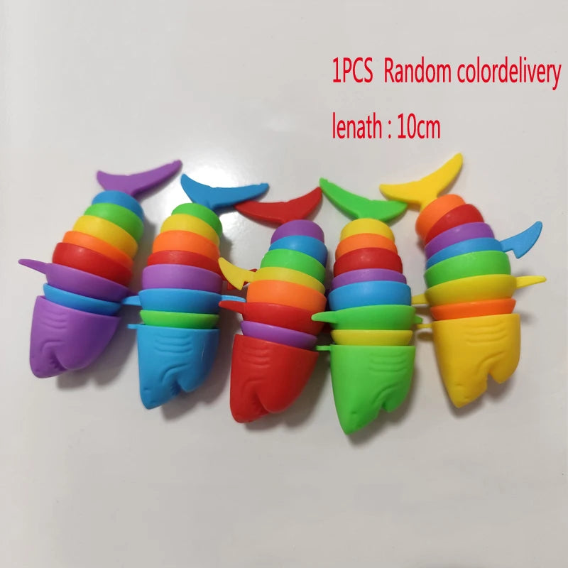 3D Slug Fidget Toy Colorful Slug Snail Toy