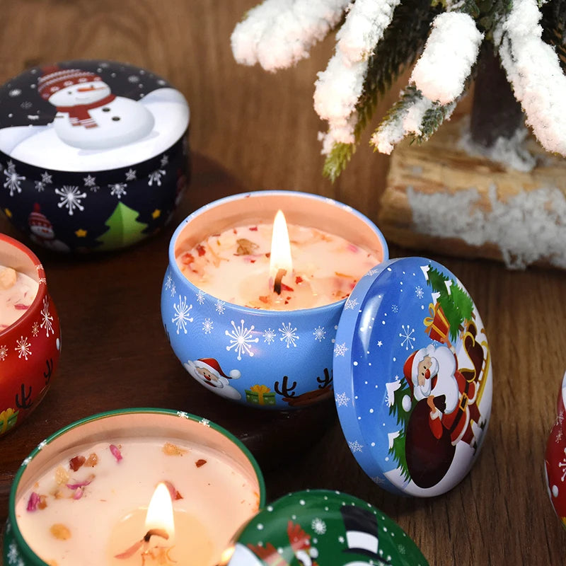 Christmas Aromatherapy Candle Jar.
