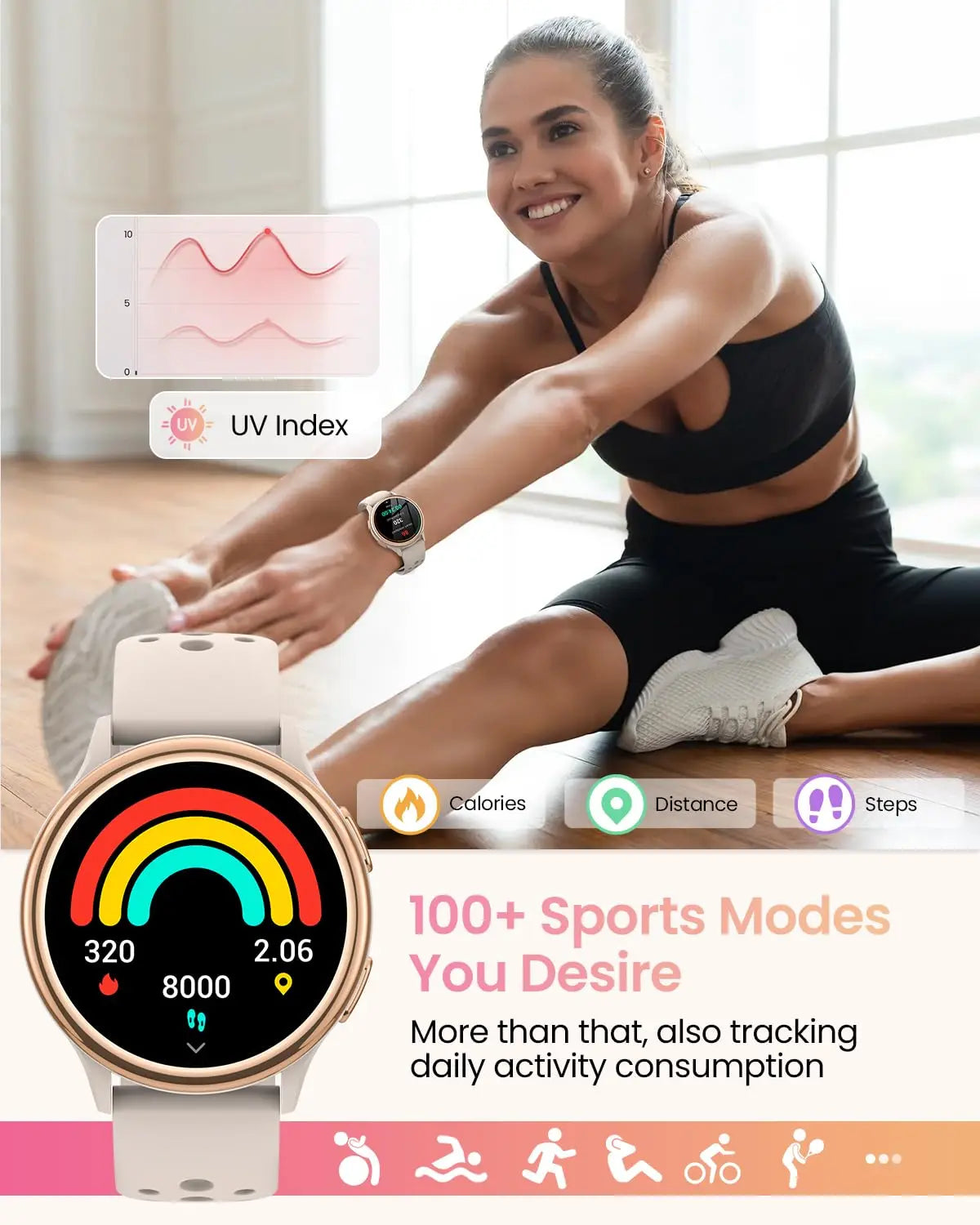 Smart Watches for Women, for iPhone & Android
