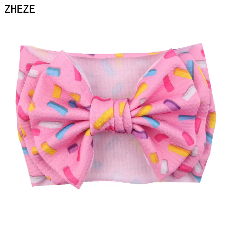 Big Double Layer Hair Bow Headband For Baby Girls