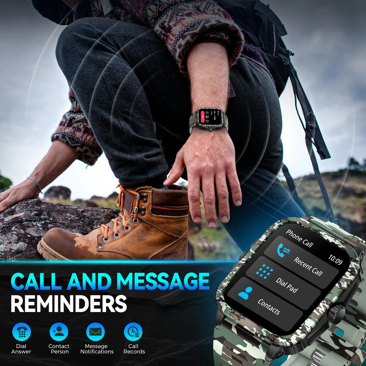 Men Smart Watch Waterproof Fitness Tracker