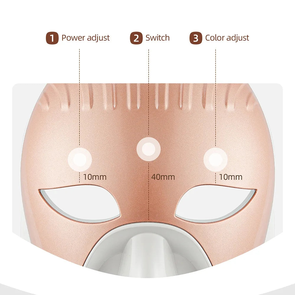 LED Face Neck Mask Skin Rejuvenation Repair