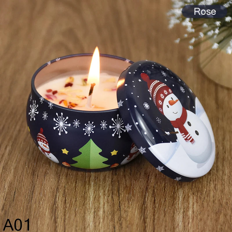 Christmas Aromatherapy Candle Jar.